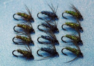 ヒゲナガウエット＆ソフトハックル(1) 6本セット - 鱒夢