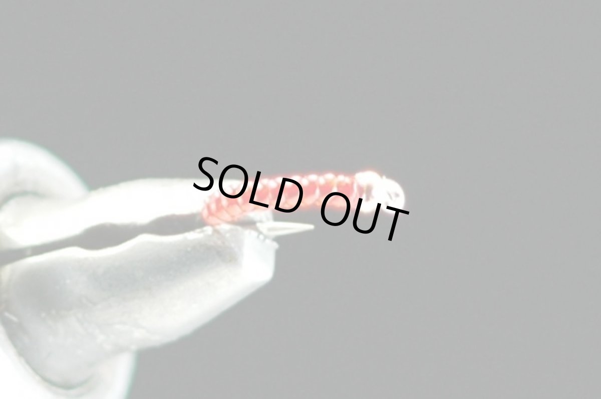 画像3: 即納 ラーバ レッド #16 タングステンビーズ付き (3)