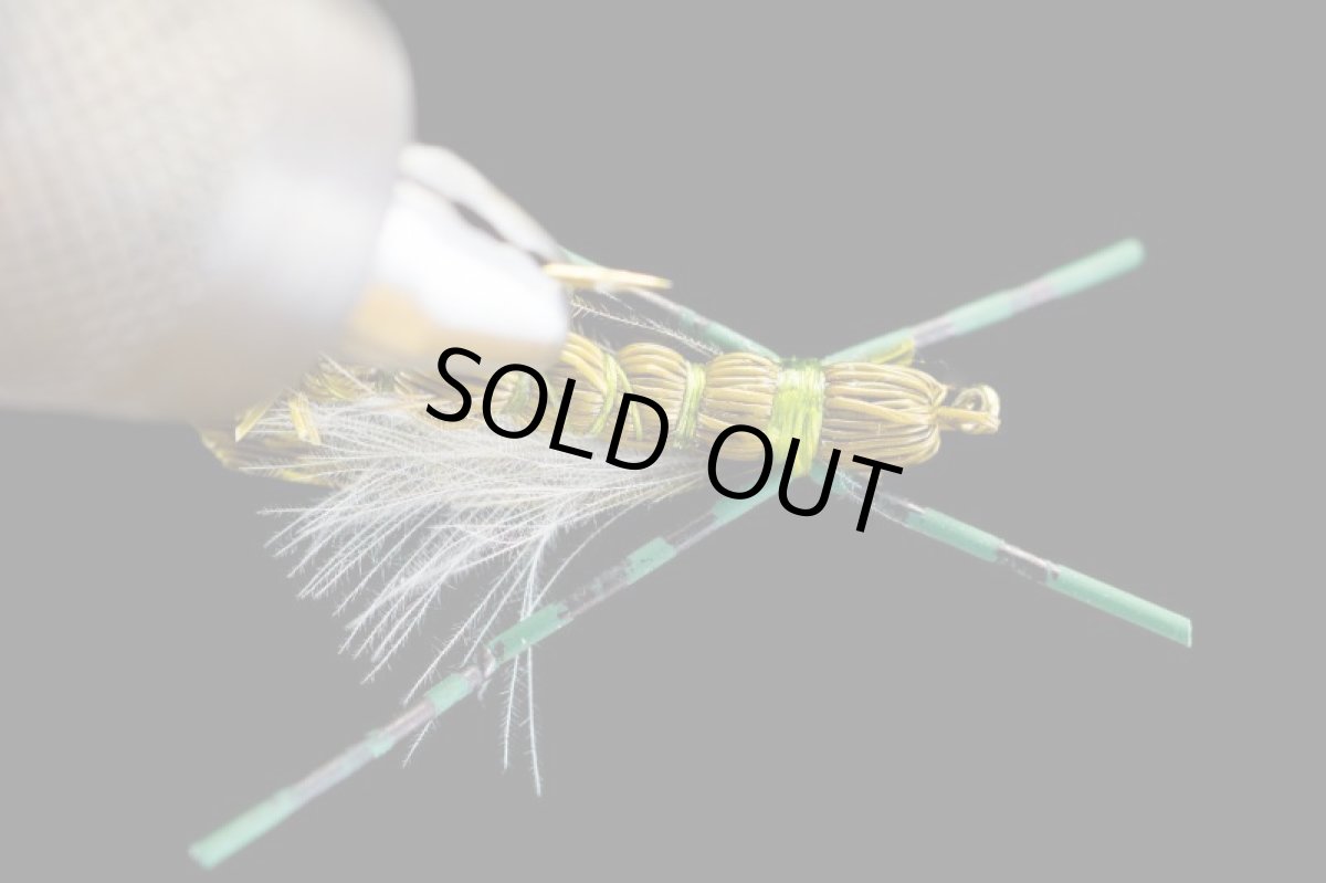 画像3: レネハロップ　CDCスプリングクリークホッパー　オリーブ　CDC SPRING CREEK HOPPER OLIVE fix (3)