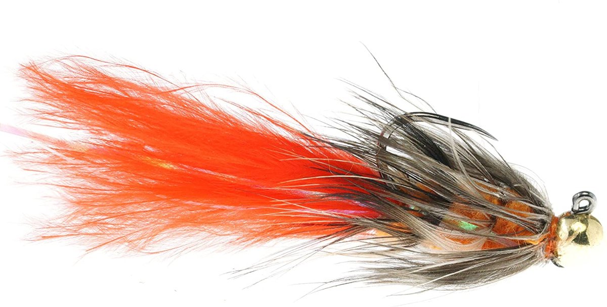 画像1: ゴージャス　ホットオレンジ　爆釣フェザージグ　Feather&Fly フェザーアンドフライ　 (1)