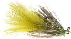 画像1: ゴージャス　ミディアムオリーブ　爆釣フェザージグ　Feather&Fly フェザーアンドフライ　 (1)