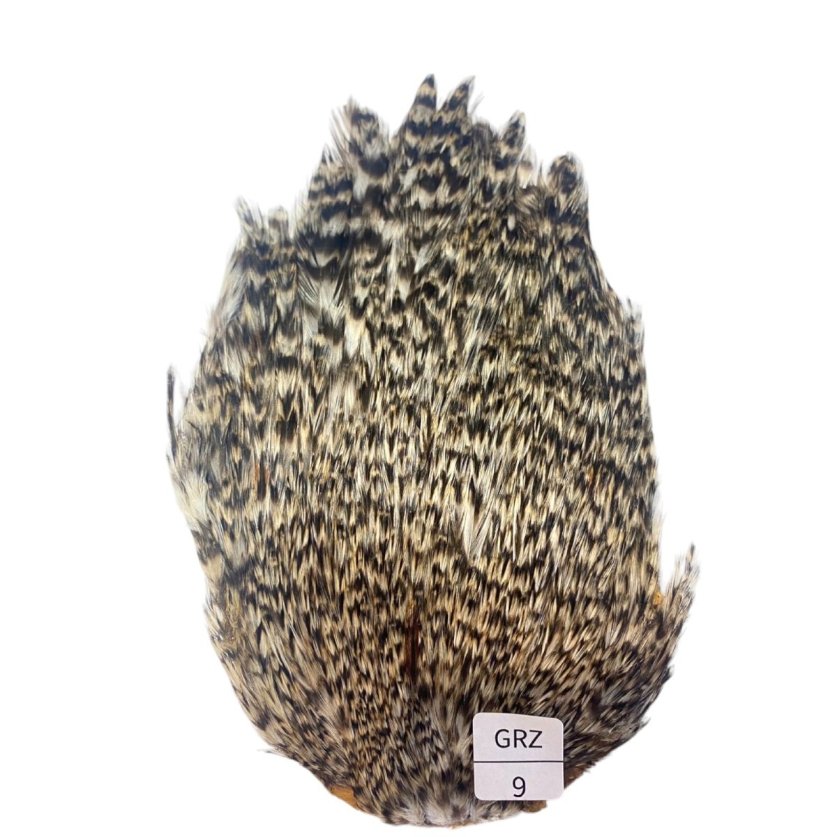 画像1: インドコックケープ India Cock Neck Cape　グリズリー　NO09 (1)