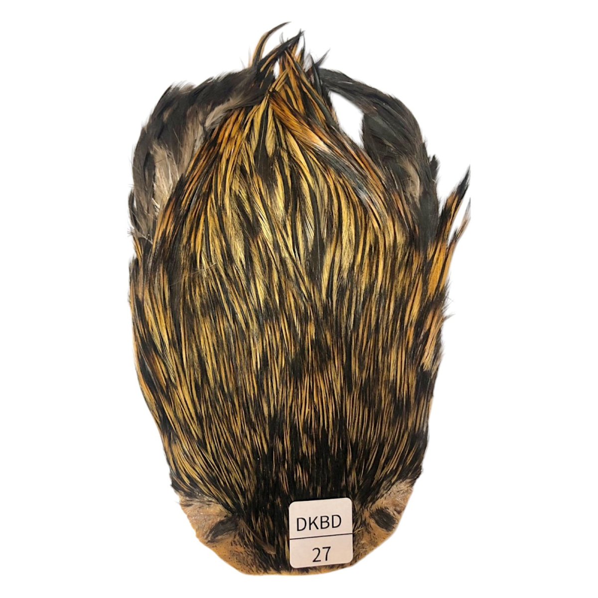 画像1: インドコックケープ India Cock Neck Cape　　ダークバジャー　NO27 (1)