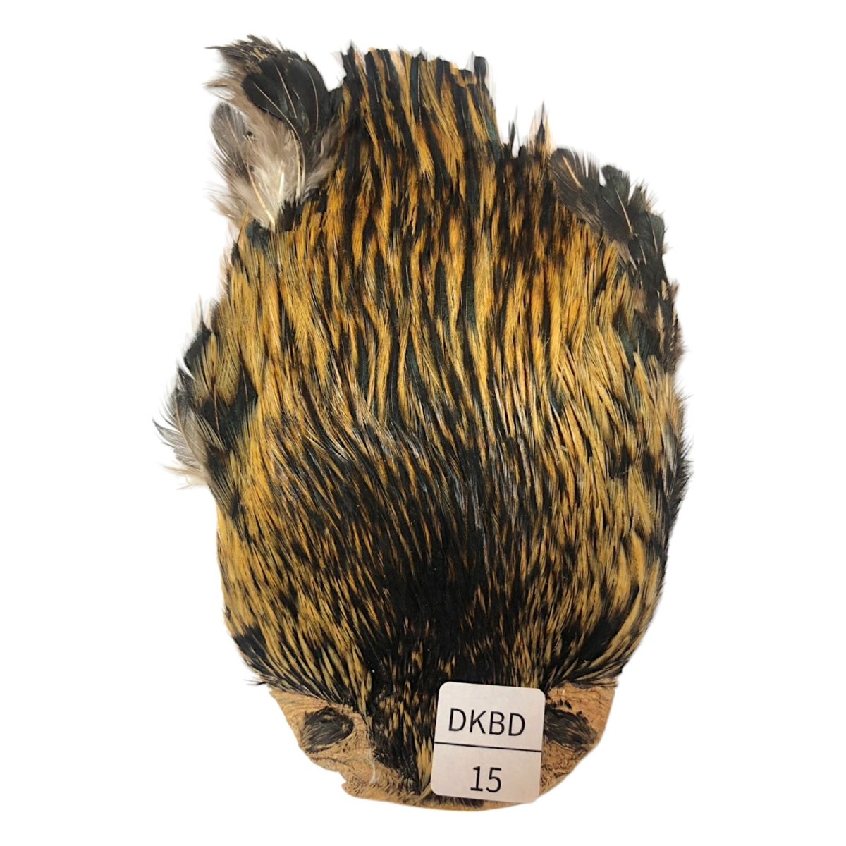 画像1: インドコックケープ India Cock Neck Cape　　ダークバジャー　NO15 (1)