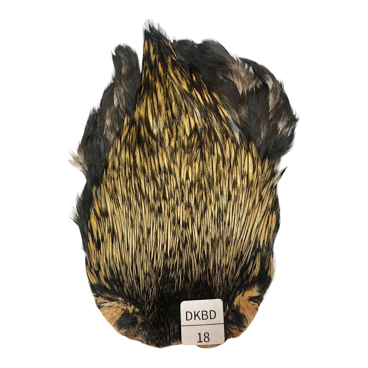 画像1: インドコックケープ India Cock Neck Cape　　ダークバジャー　NO18 (1)
