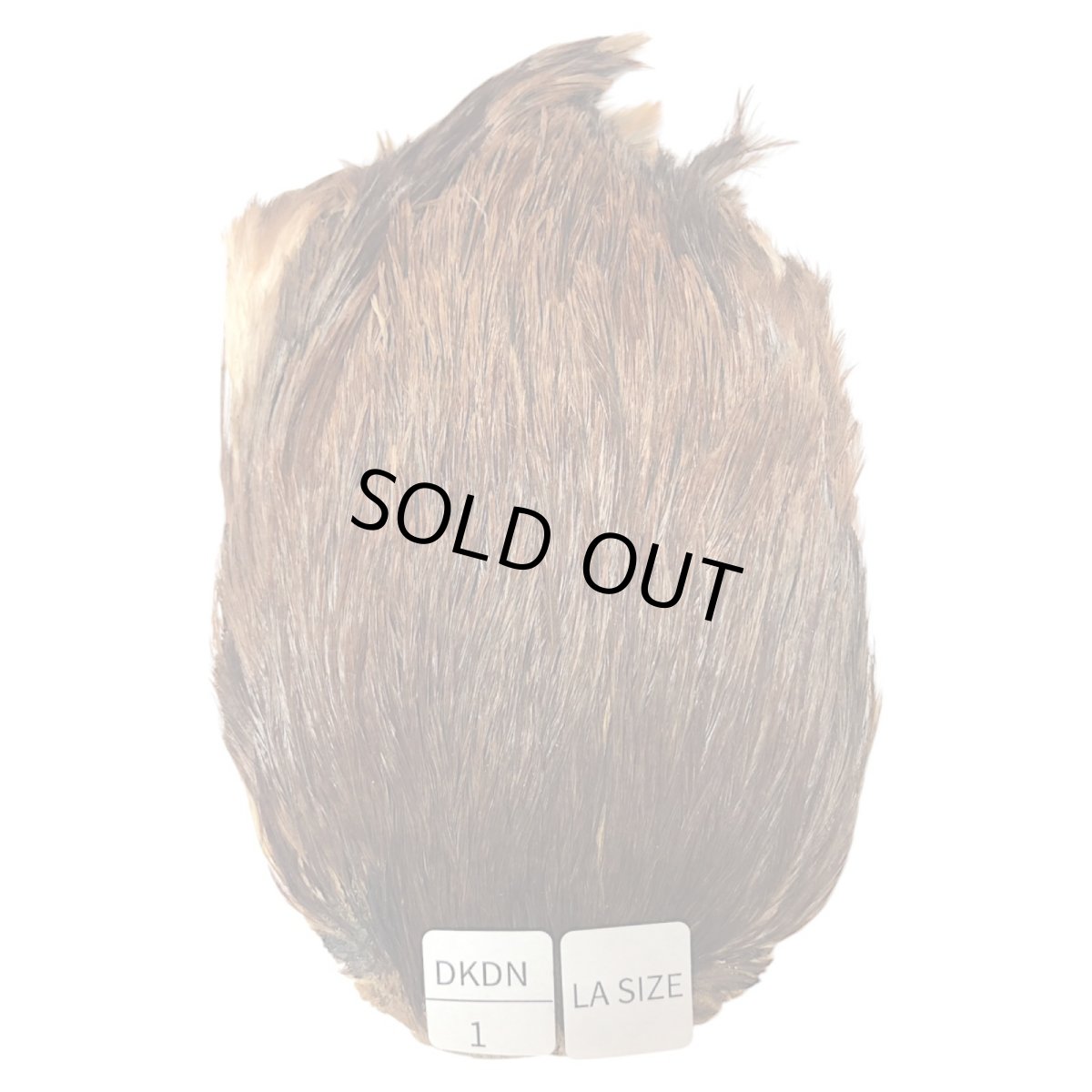 画像1: LA　SIZE　インドコックケープ India Cock Neck Cape　ブラウンダン　NO1 (1)