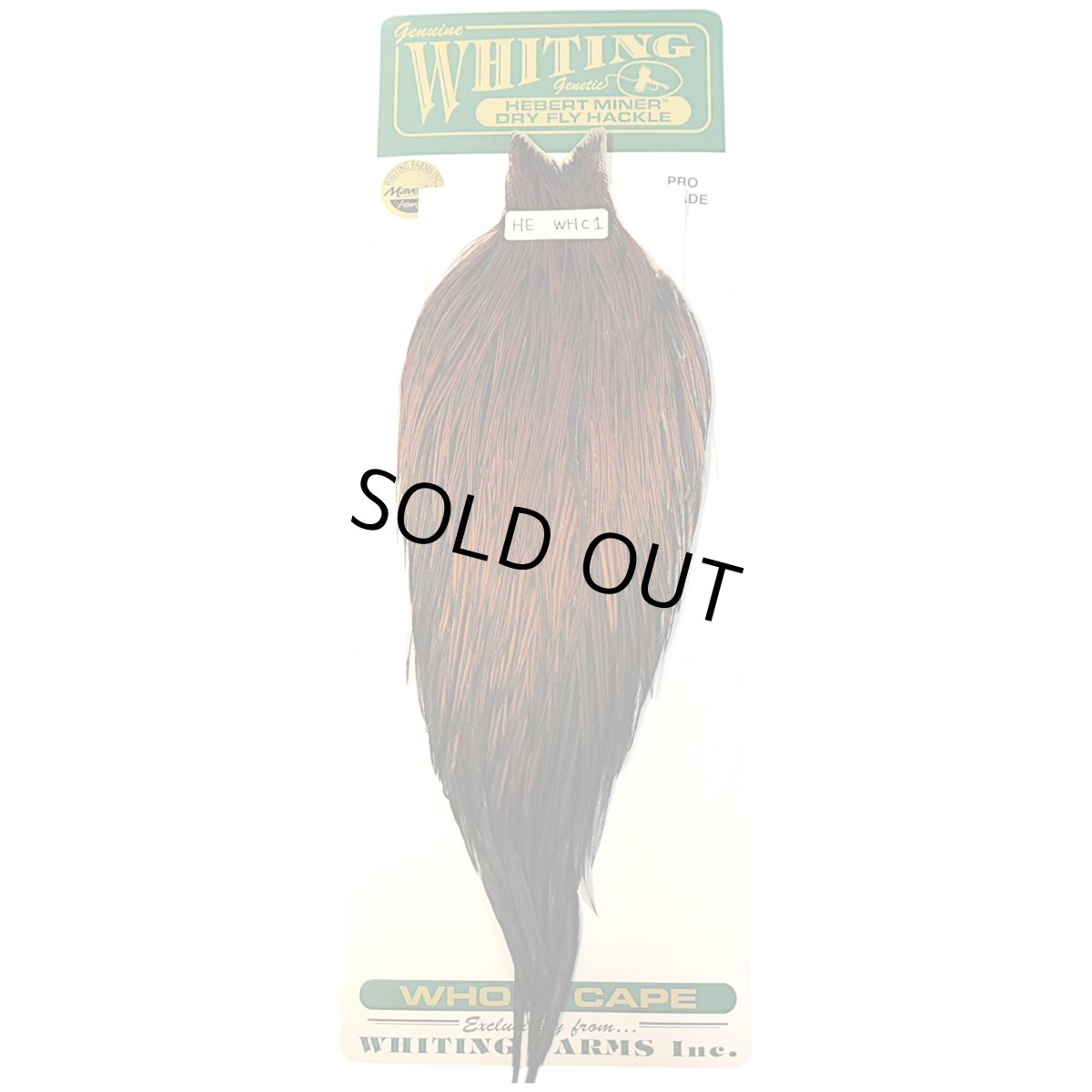 画像1: WHITING　Hebart　Rooster  Cape　ルースターケープ　ファーネス　Pro Grade 　WHC1　ホワイティング　 (1)