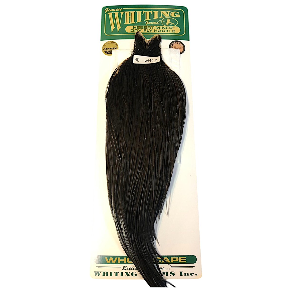 画像1: WHITING　Hebart　Rooster  Cape　ルースターケープ　ブラック　Bronze Grade 　WHC9　ホワイティング　 (1)