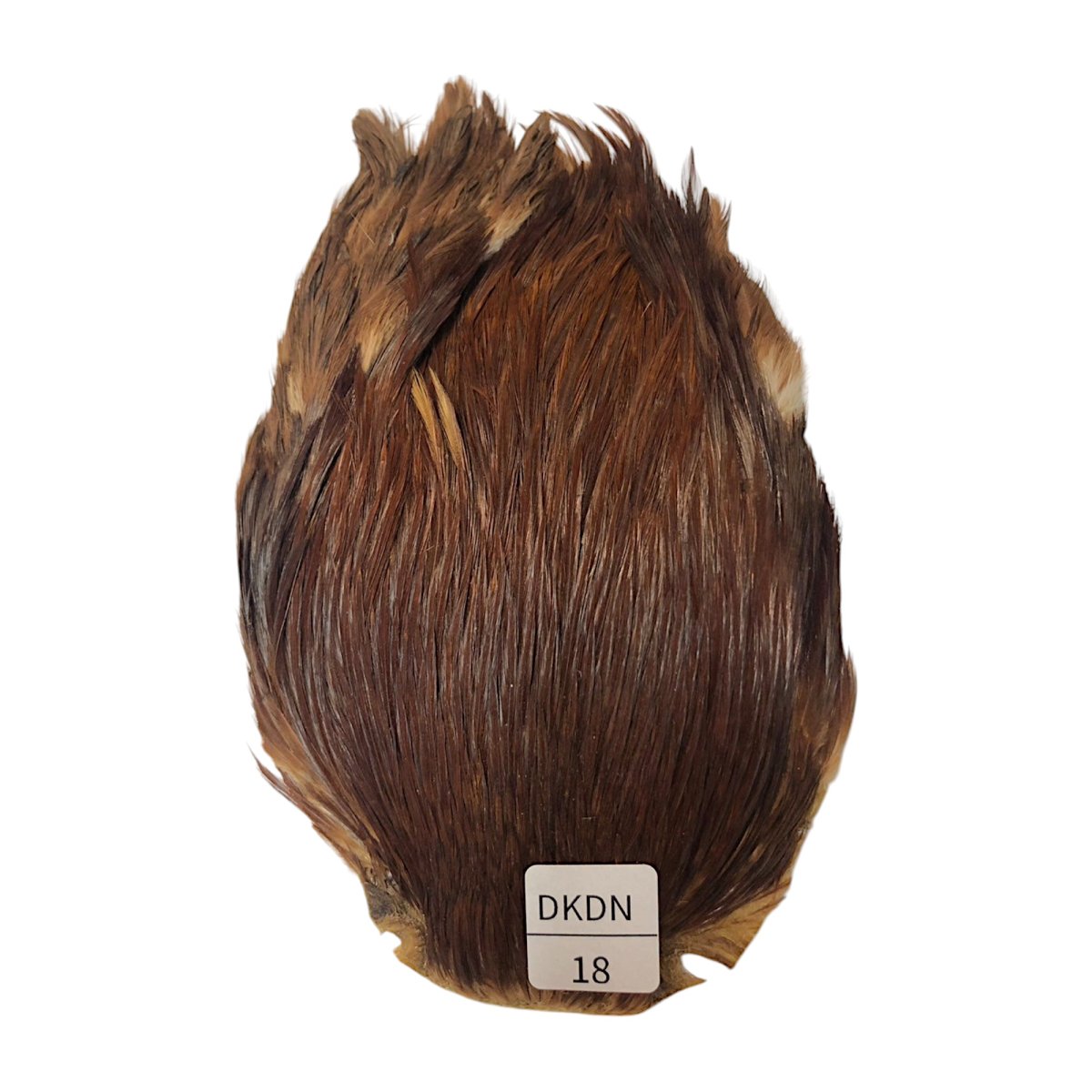 画像1: インドコックケープ India Cock Neck Cape　ブラウンダン　NO18 (1)