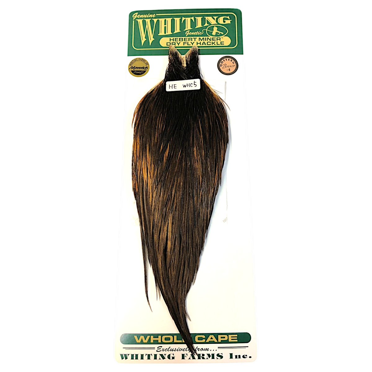 画像1: WHITING　Hebart　Rooster  Cape　ルースターケープ　ユニークバリアント　Bronze Grade 　WHC5　ホワイティング　 (1)