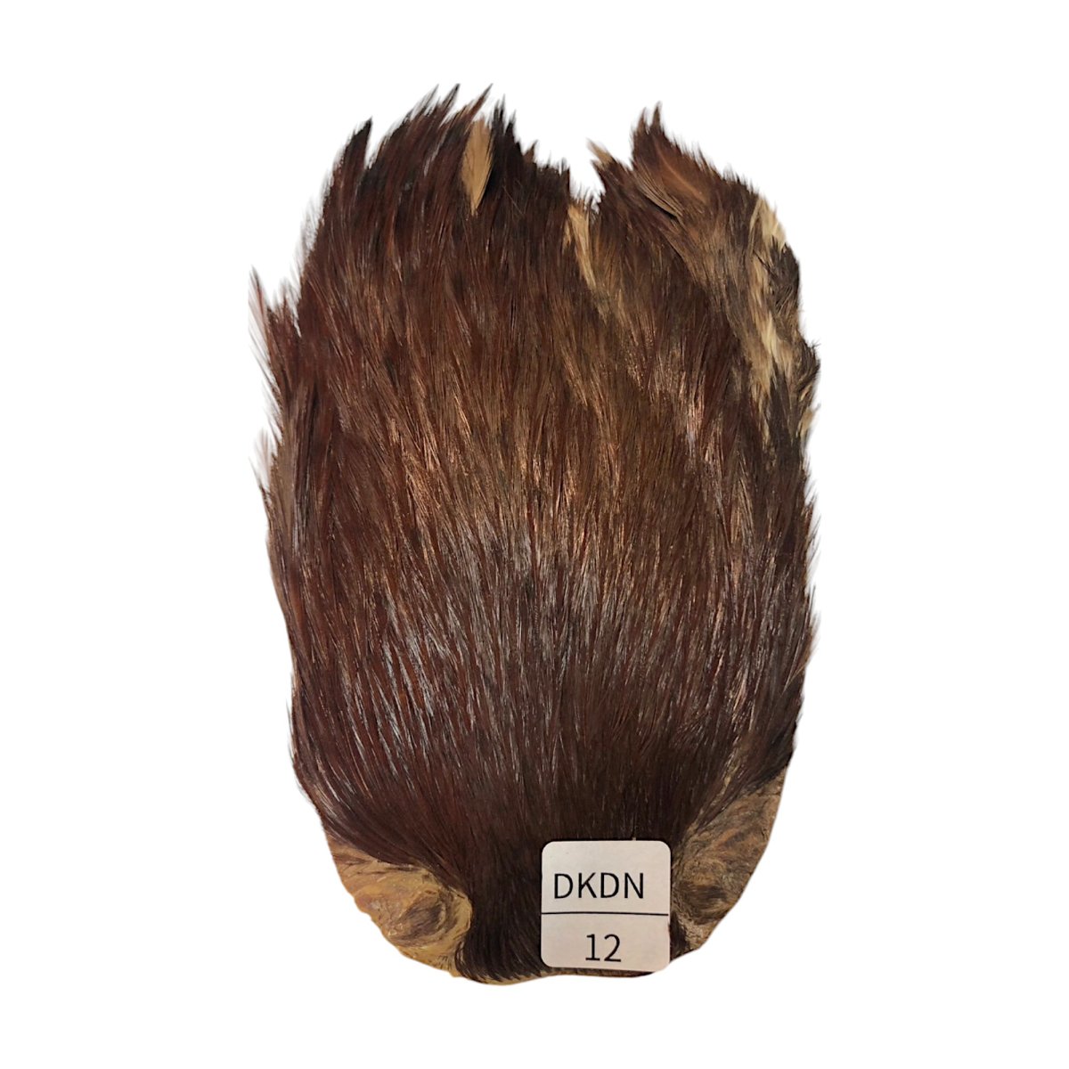 画像1: インドコックケープ India Cock Neck Cape　ブラウンダン　NO12 (1)