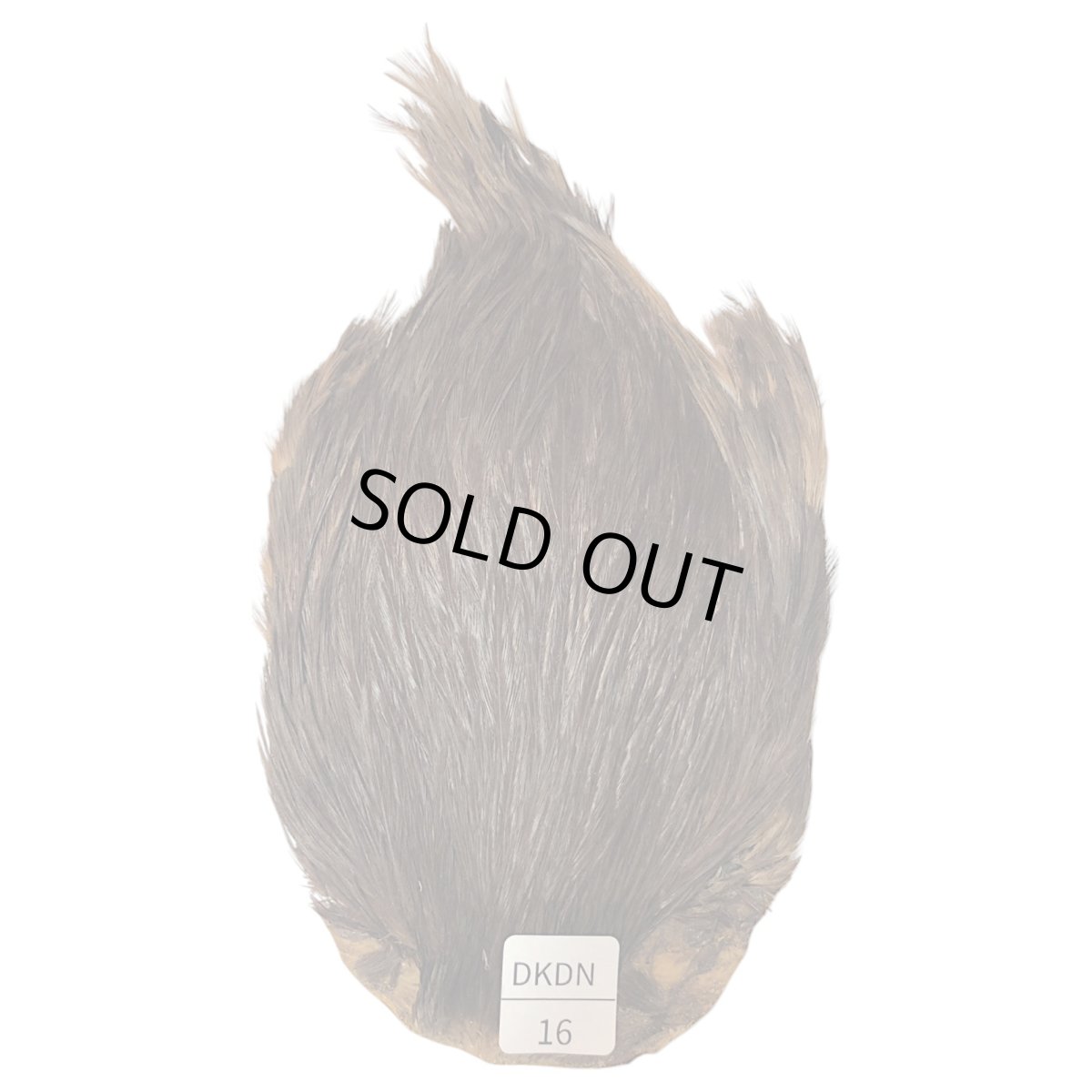 画像1: インドコックケープ India Cock Neck Cape　ブラウンダン　NO16 (1)