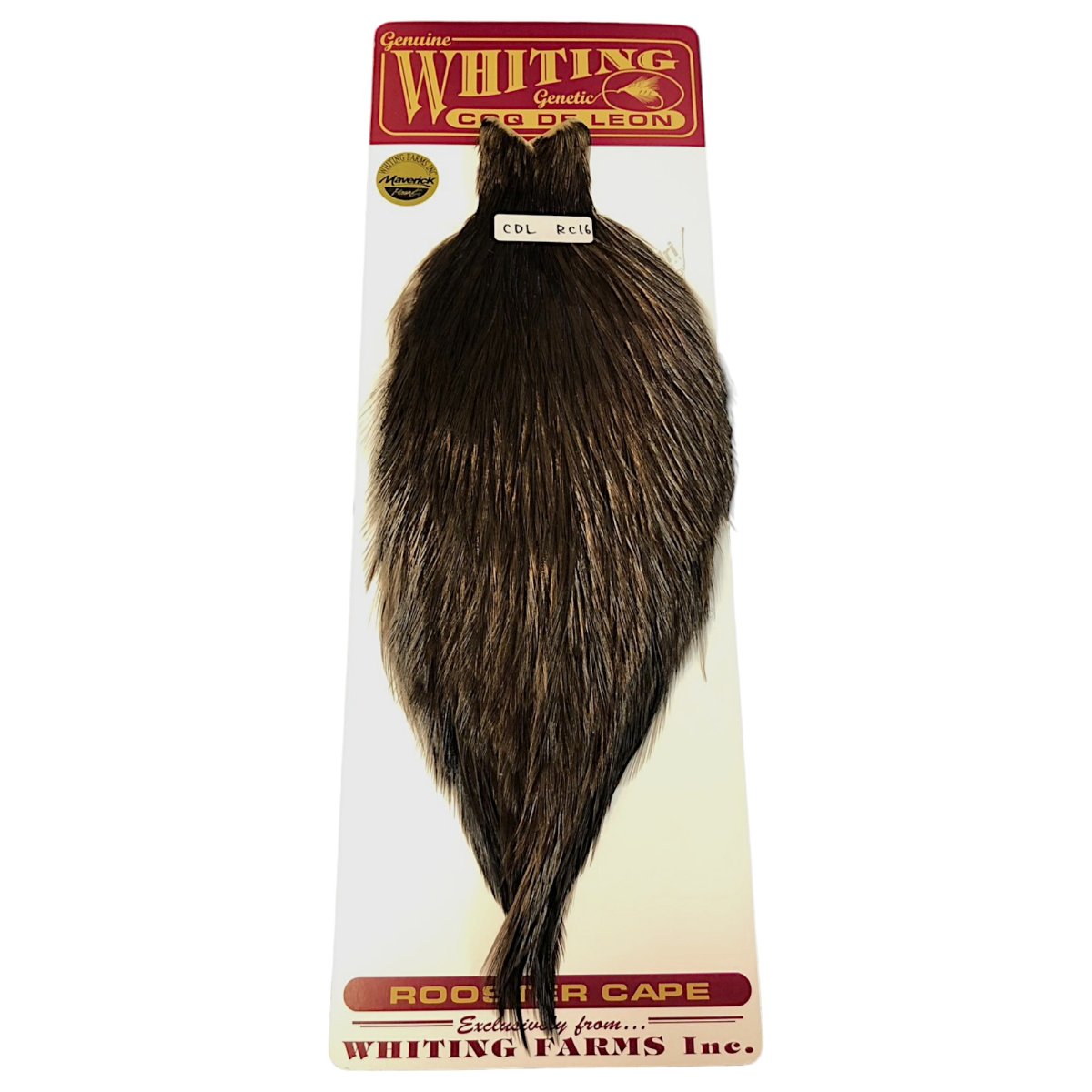 画像1: WHITING　Coq de Leon　Rooster Cape　ルースターケープ　ブラック　RC16　ホワイティング　 (1)