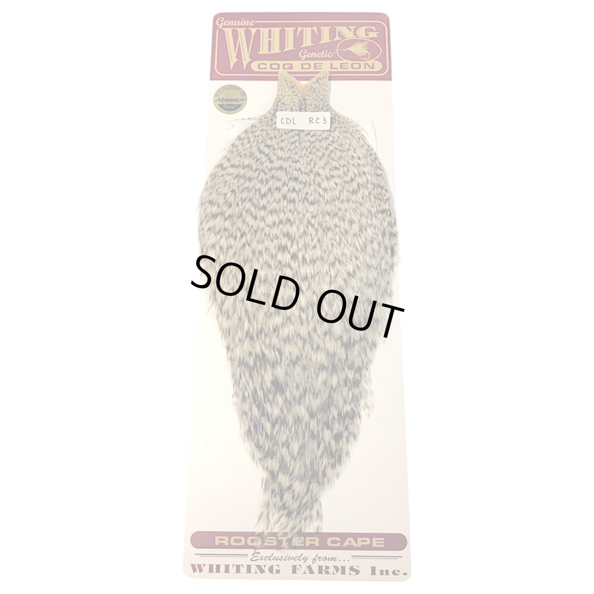 画像1: WHITING　Coq de Leon　Rooster Cape　ルースターケープ　グリズリー　RC3　ホワイティング　 (1)