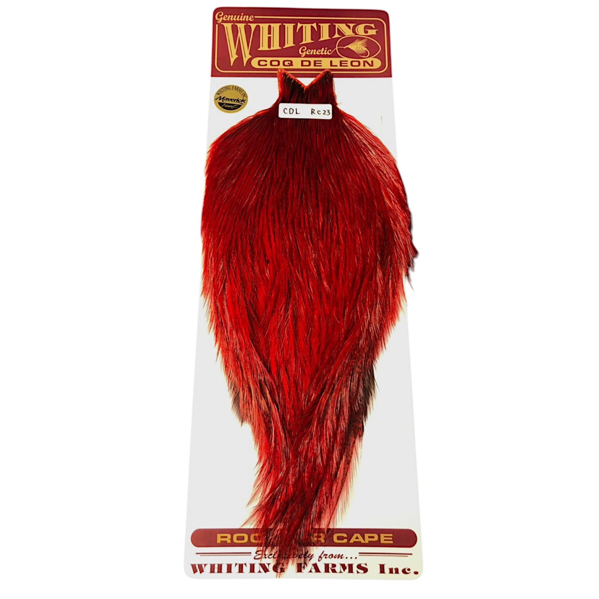 画像1: WHITING　Coq de Leon　Rooster Cape　ルースターケープ　ダイドレッド　RC23　ホワイティング　 (1)
