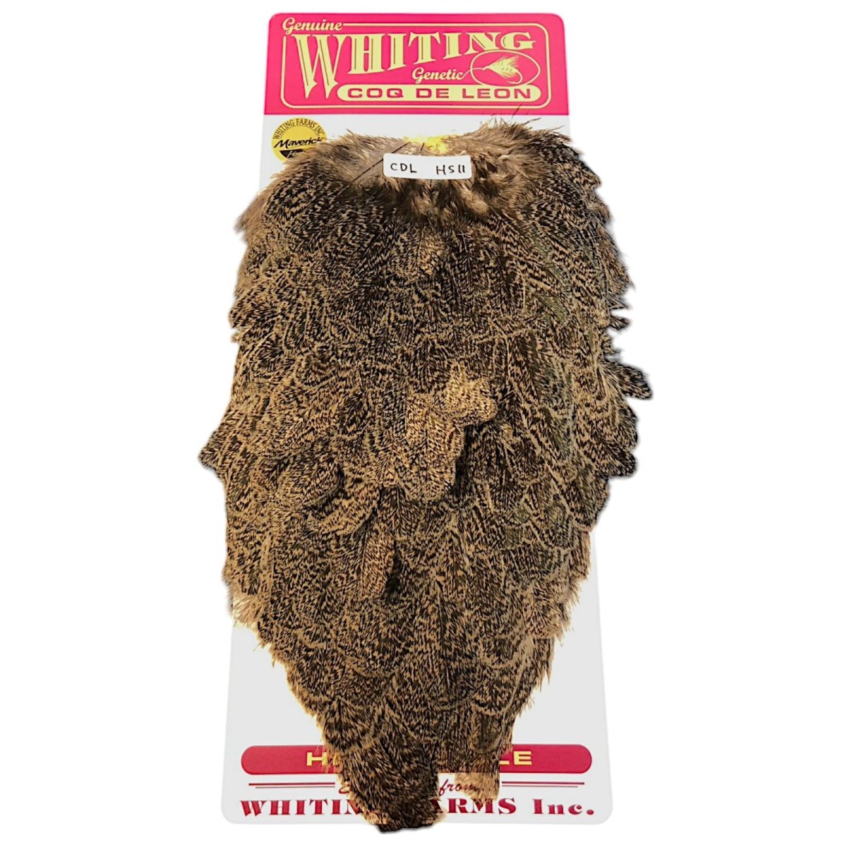 画像1: WHITING　Coq de Leon　Hen Saddle　ヘンサドル　ブラウンスペックルド　HS11　ホワイティング　 (1)