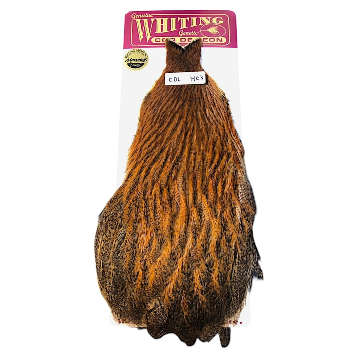 画像1: WHITING　Coq de Leon　Hen Cape　ヘンケープ　ジンジャースペックルド 　HC3　ホワイティング　 (1)