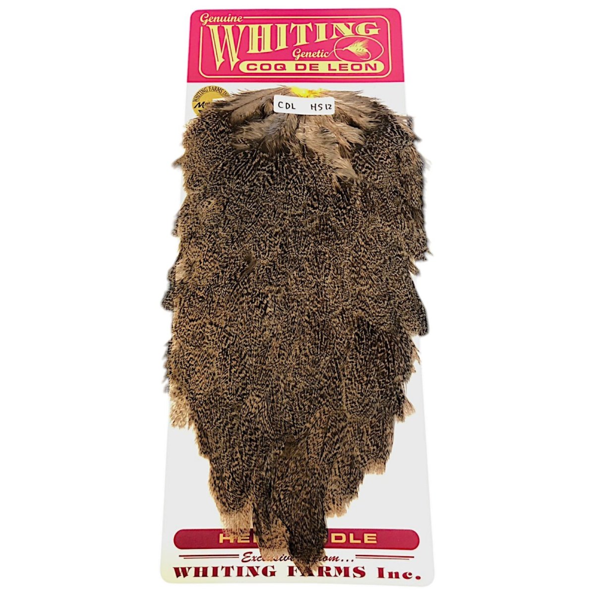 画像1: WHITING　Coq de Leon　Hen Saddle　ヘンサドル　ブラウンスペックルド　HS12　ホワイティング　 (1)