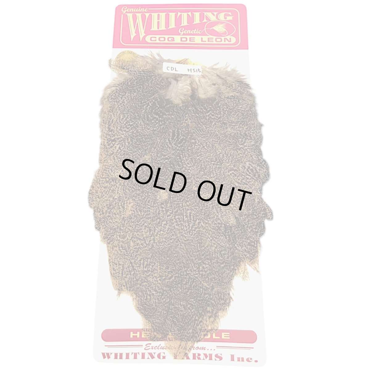 画像1: WHITING　Coq de Leon　Hen Saddle　ヘンサドル　ブラウンスペックルド　HS15　ホワイティング　 (1)