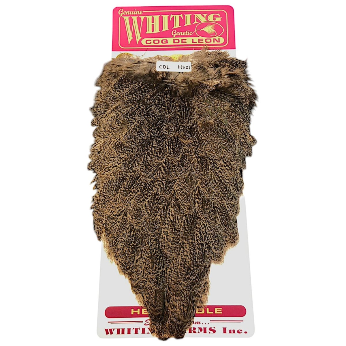 画像1: WHITING　Coq de Leon　Hen Saddle　ヘンサドル　ブラウンスペックルド　HS21　ホワイティング　 (1)