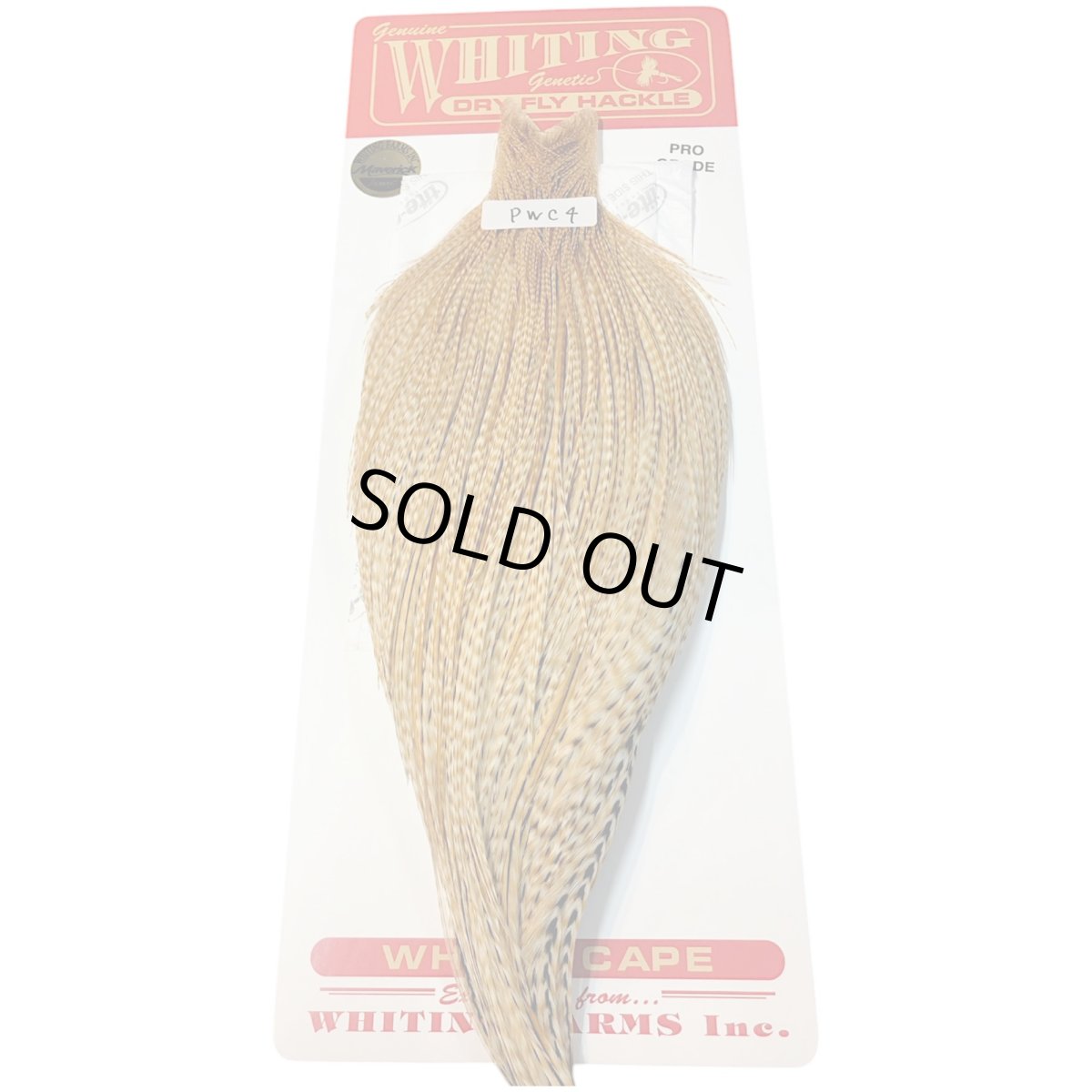 画像1: WHITING　Rooster Cape　ルースターケープ　バードミディアムジンジャー　Pro Grade 　PWC4　ホワイティング　 (1)