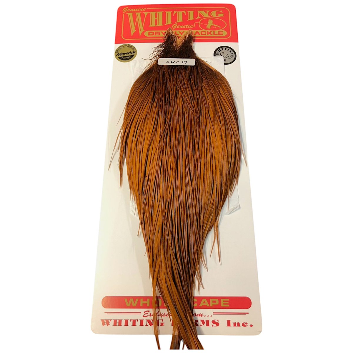 画像1: WHITING　Rooster Cape　ルースターケープ　ダイドブラウン　Silver Grade 　SWC17　ホワイティング　 (1)