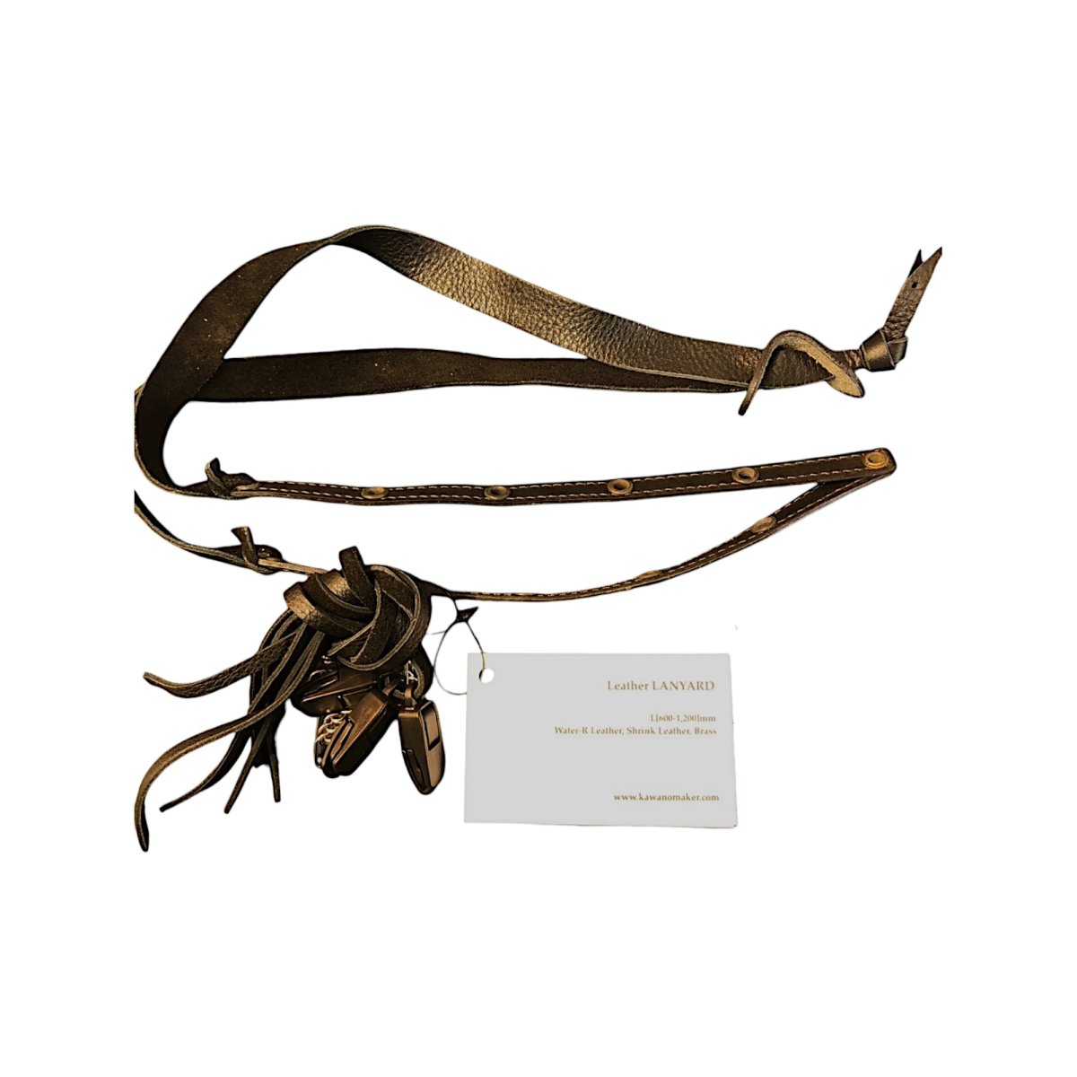 画像3: レザーランヤード / Leather LANYARD ISHII SATOSHIーkawa no maker (3)